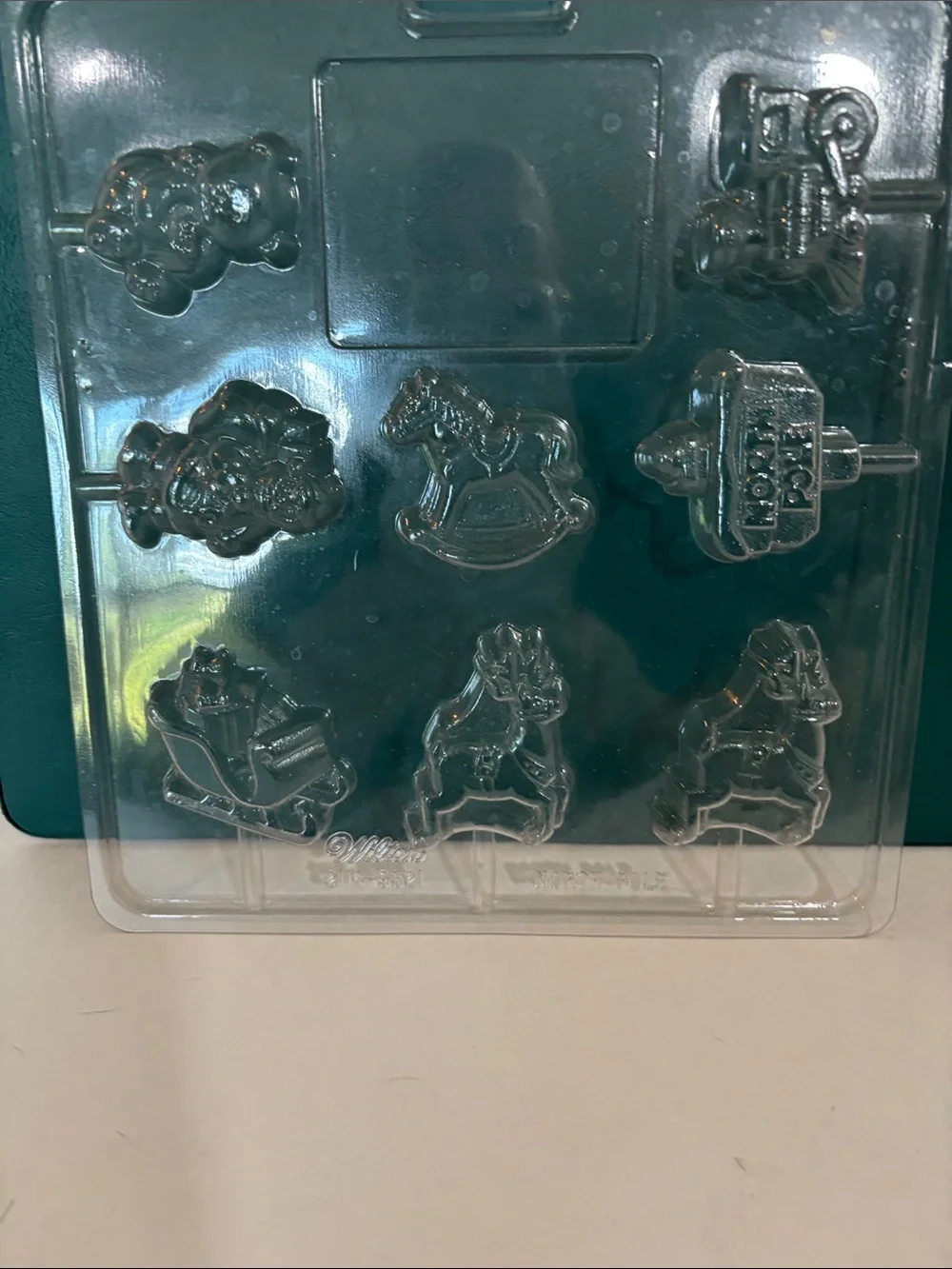 Assorted Holiday/winter Chocolate and Candy Molds - Clear and Gold Plastic